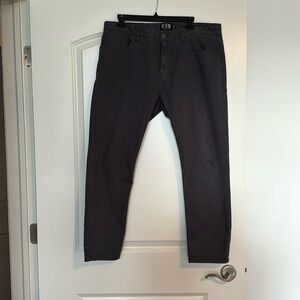 3 pairs of pants, black, charcoal and khaki
